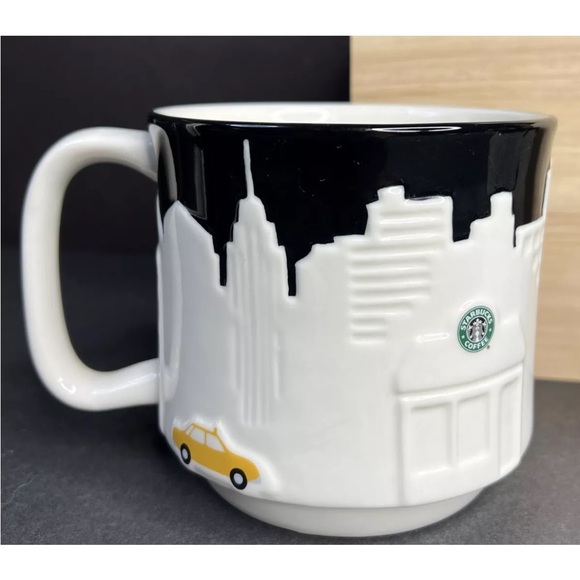 Starbucks New York Collector Series Mugs Set of 3 3D Cab/NY Architecture 2010-11 - Picture 2 of 12